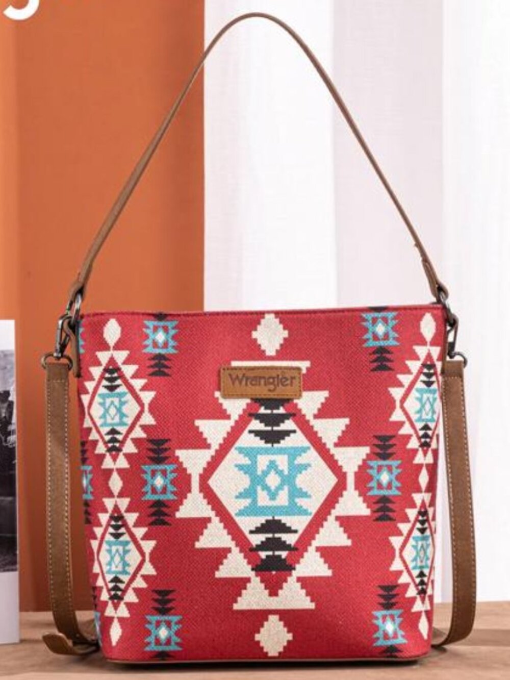 Wrangler Aztec Hobo Crossbody Bag